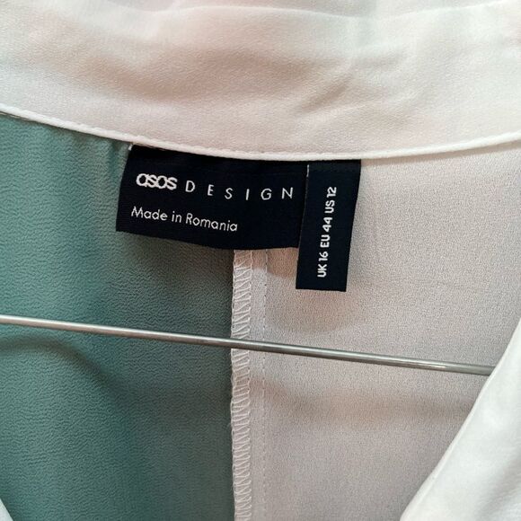 ASOS design color block button down shirt - Picture 2 of 4